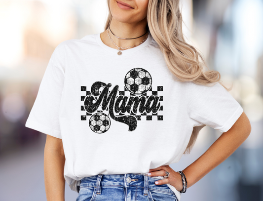 DTF - SOCCER MAMA FAUX BLING