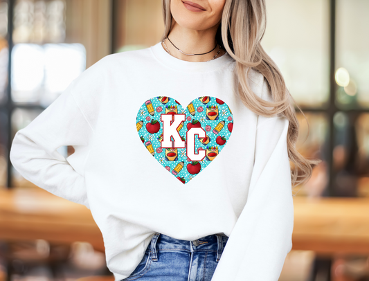 KC TEACHER HEART - PNG - INSTANT DOWNLOAD