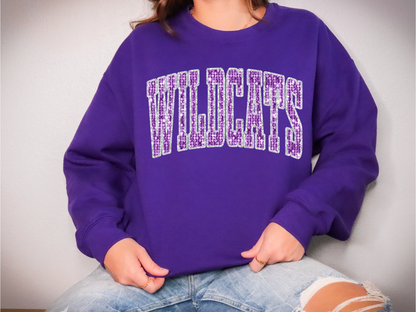 DTF - WILDCATS FAUX SEQUINS