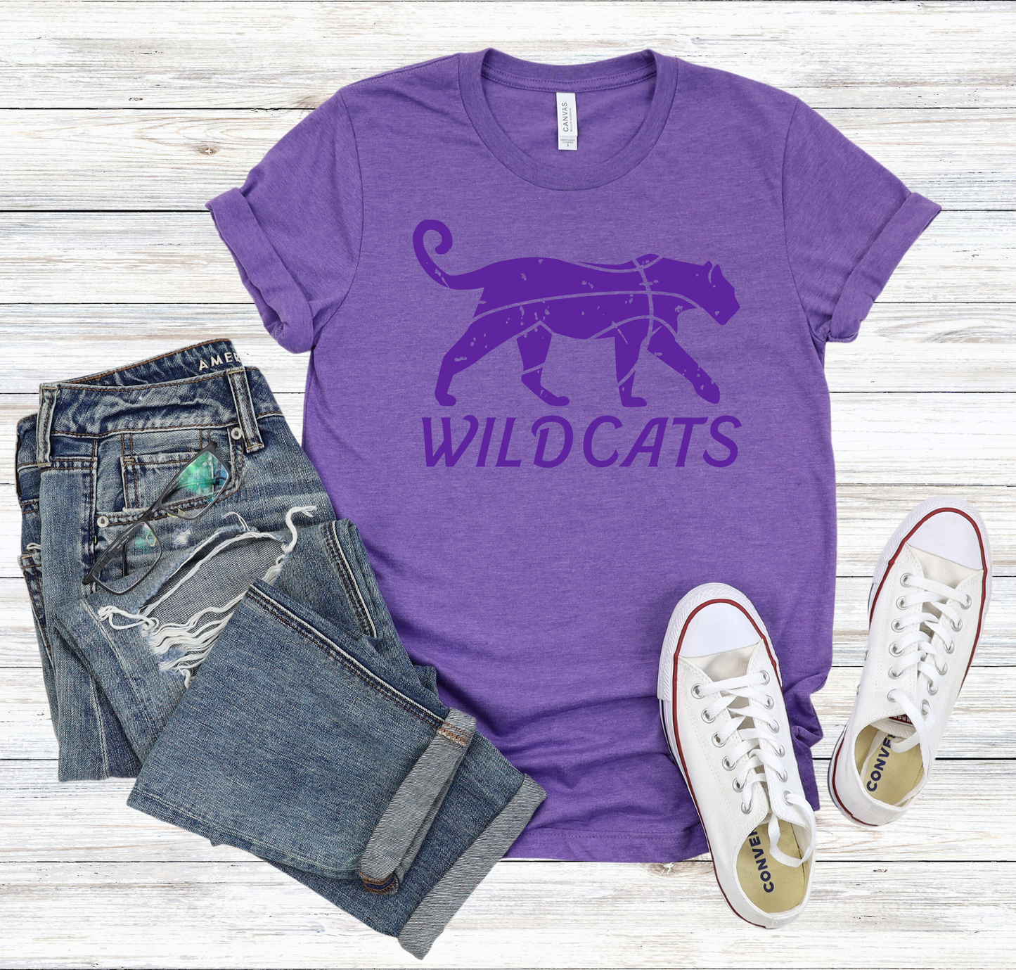 DTF - WILDCATS BASKETBALL CAT DESIGN