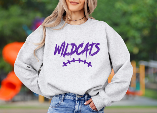 DTF - WILDCATS GRAFFITI with LACES - PURPLE