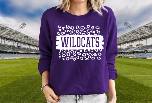 DTF - WILDCATS LEOPARD - WHITE