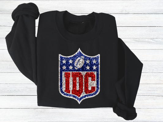 DTF - FOOTBALL IDC FAUX GLITTER