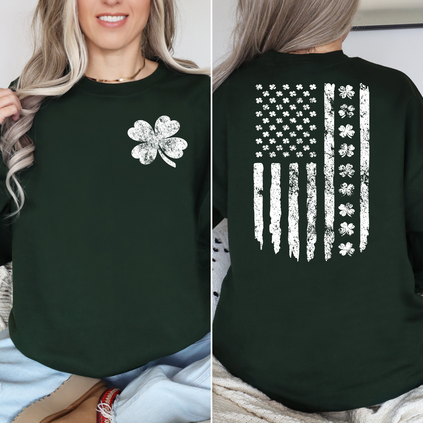 DTF - SHAMROCK FLAG WHITE