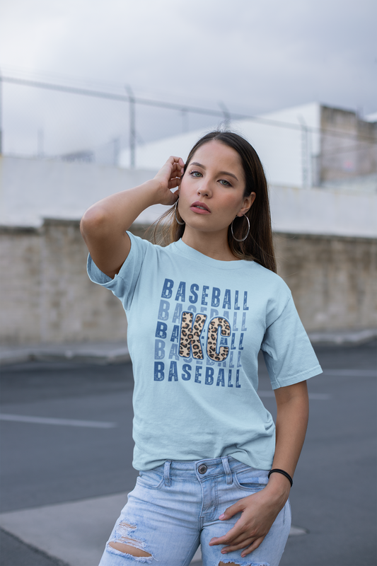 DTF - KANSAS CITY BASEBALL REPEAT with LEOPARD KC