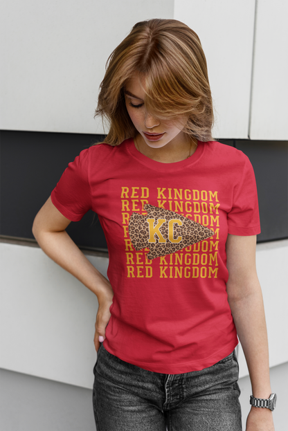 DTF - KC RED KINGDOM REPEAT with LEOPARD ARROW