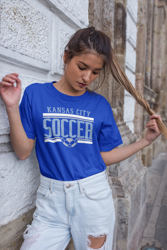 DTF - KANSAS CITY SOCCER with FAUX GLITTER