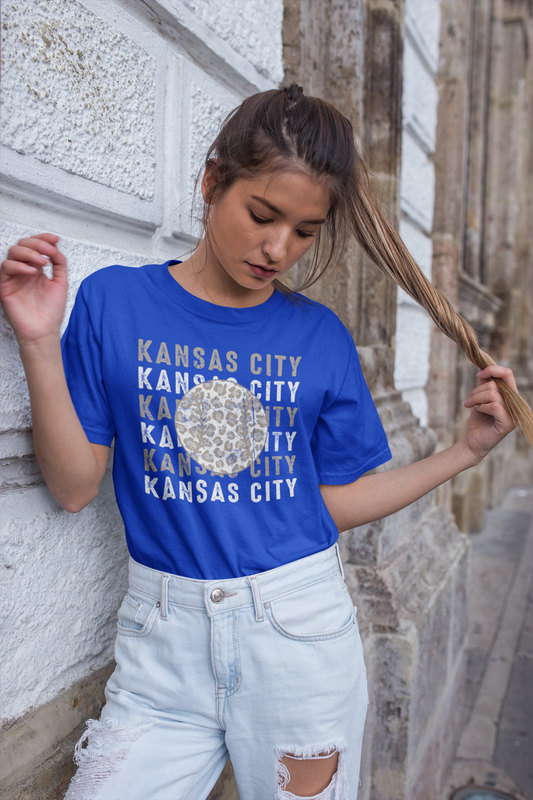 DTF - KANSAS CITY REPEAT with NEUTRAL LEOPARD BASEBALL