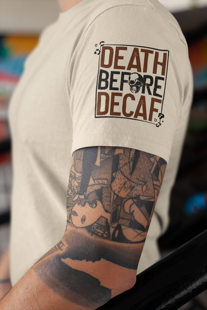 DTF - DEATH BEFORE DECAF with LEOPARD + SKULL