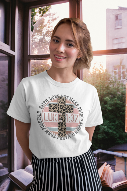 DTF - LUKE 1:37 CROSS