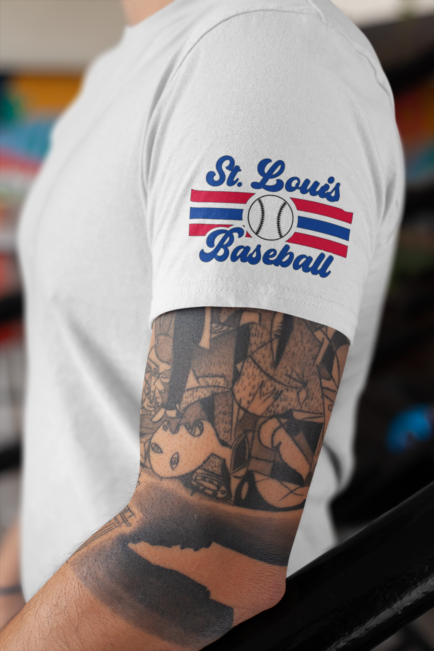 DTF - ST LOUIS RETRO BASEBALL WITH STRIPES