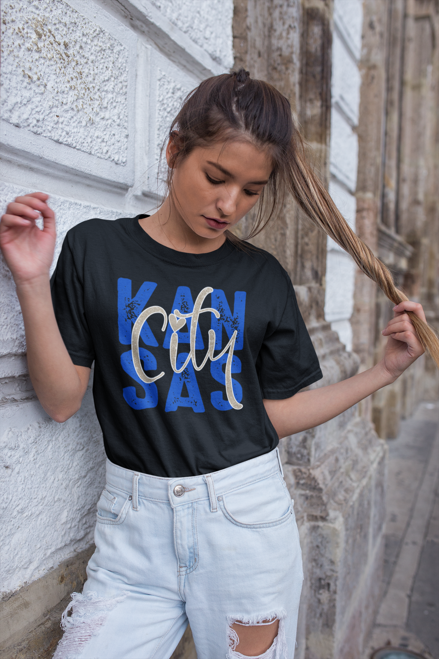 DTF - KANSAS CITY BOLD LAYERED - BLUE VERSION