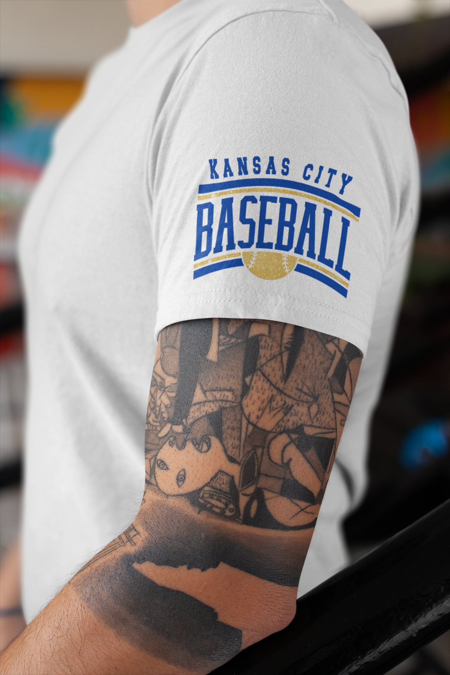 DTF - KANSAS CITY BASEBALL with FAUX GLITTER