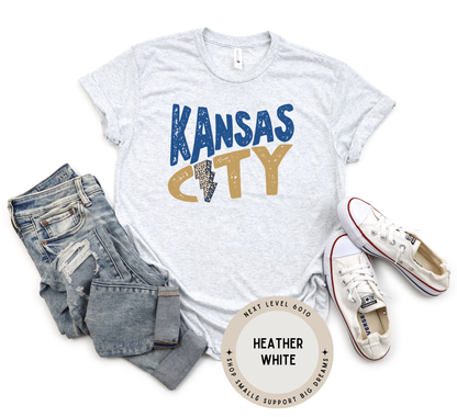 DTF - KANSAS CITY BASEBALL LIGHTNING BOLT